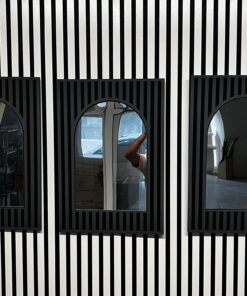 Kavisli Aynalı Duvar Dekoru