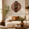 Metatron Küpü Model Dekoratif Duvar Saati – 60 × 50 cm