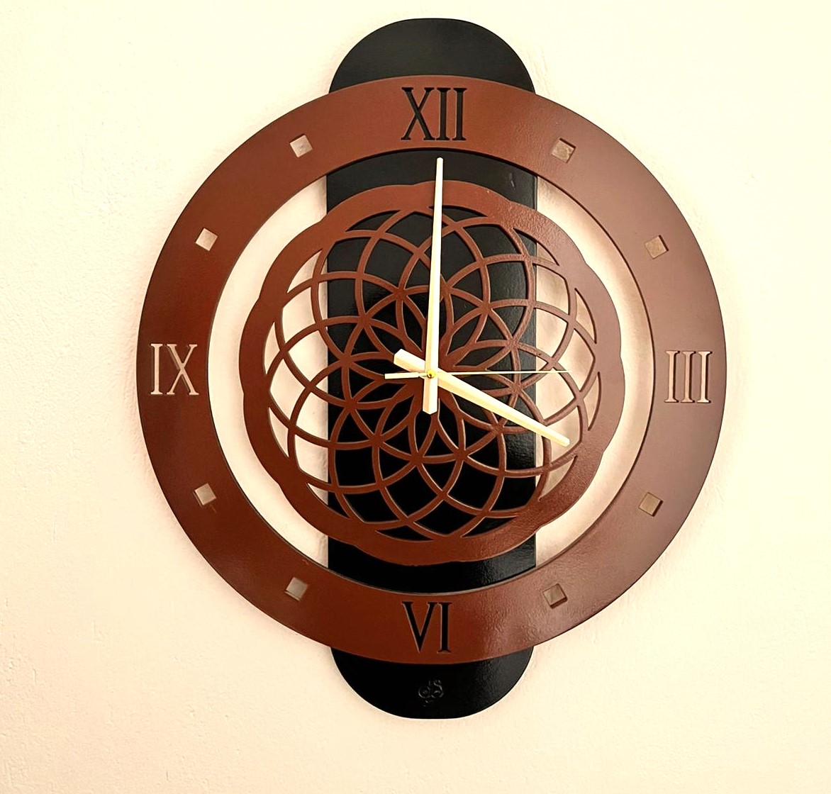 Yaşam Tohumu Model Dekoratif Duvar Saati – 60 × 50 cm - Görsel 3
