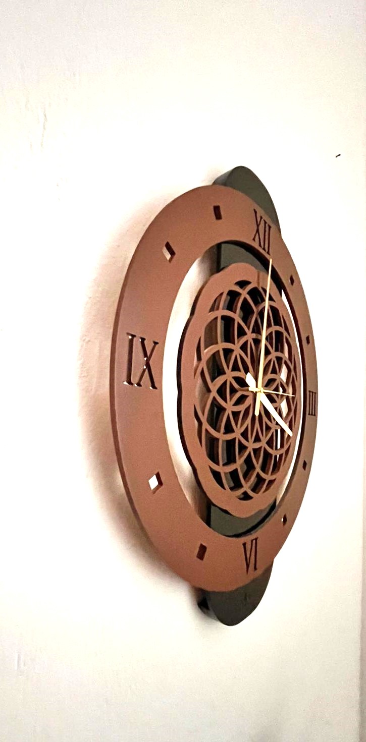Yaşam Tohumu Model Dekoratif Duvar Saati – 60 × 50 cm - Görsel 6