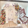 Kelebek Temalı Doğum Günü Dekor Seti – Kemer Backdrop ve Kelebek Figürü