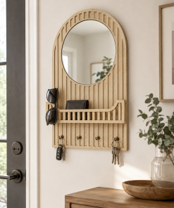 ECO Serisi Banu Çıtalı Aynalı Anahtarlık Organizer – 32x52 cm