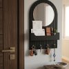 ECO Serisi Siyah Düz Aynalı Anahtarlık Organizer – 32x52 cm