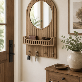 ECO Serisi Sonoma Çıtalı Aynalı Anahtarlık Organizer – 32x52 cm
